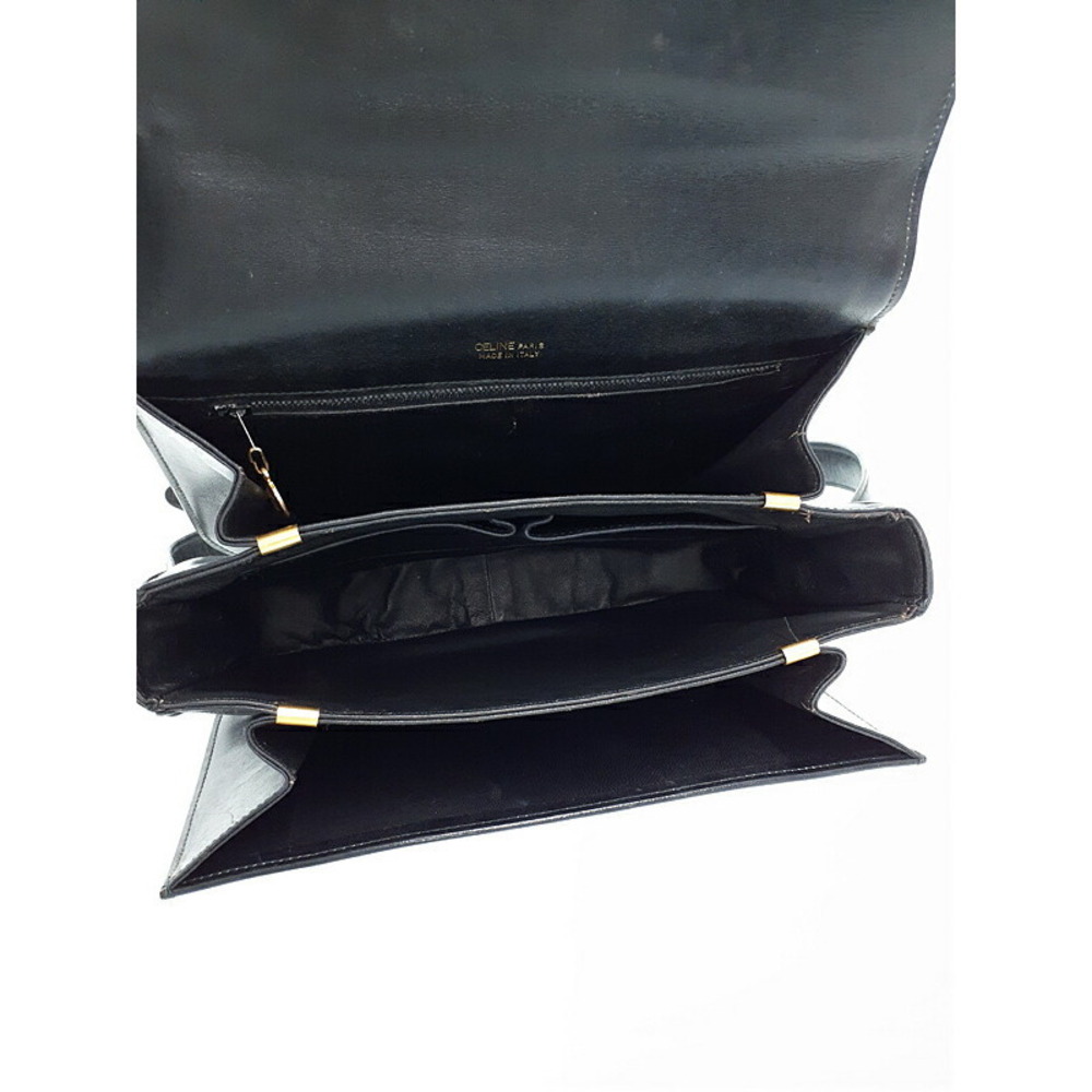 Celine Carriage Buckle Leather Shoulder Bag - Picture 3 of 9